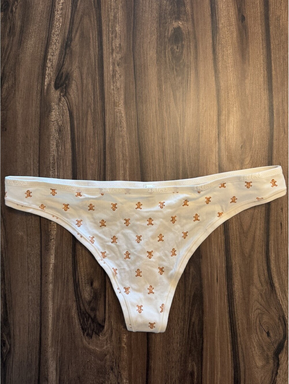 SKIMS Gingerbread Print Panties White Women Size 2X NWOT